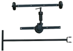 Kit completo di ruote e timone per movimentare la combinata per legno Kit di ruote e timone per spostare combinata per legno