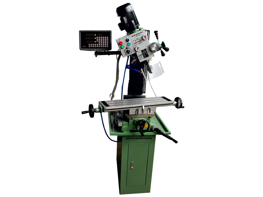 Metalworking Milling Machine with DRO Orion 2.5 Digit by Damatomacchine