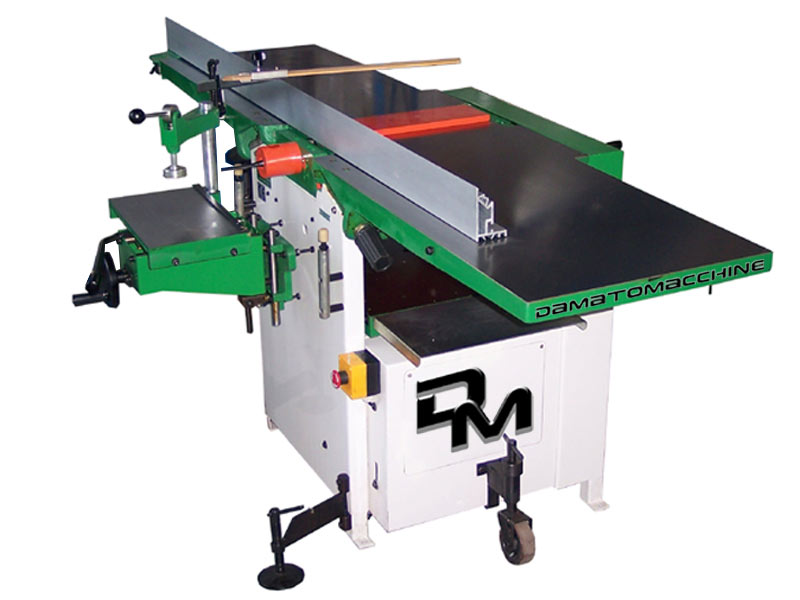 Surface and thicknesser planer with spindle planer of 410 mm and single-phase motor of 3 Hp FSC 410 model by damatomacchine
