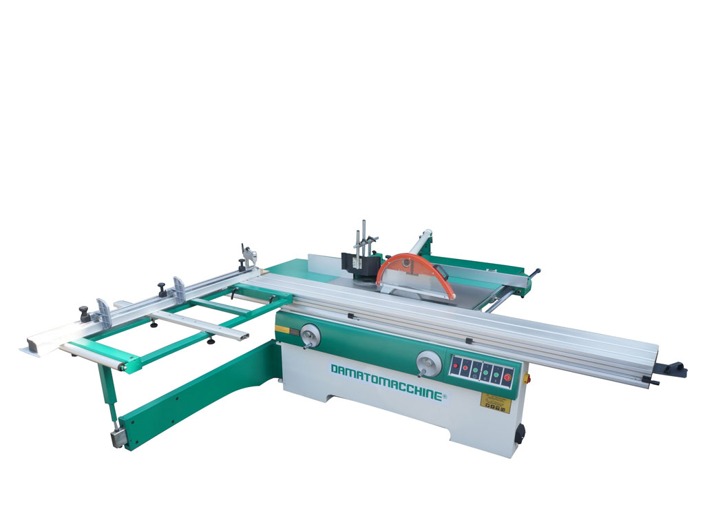Professional table saw with circular blade Ø 355 mm, engraver with variable speed and independent motor, spindle moulder