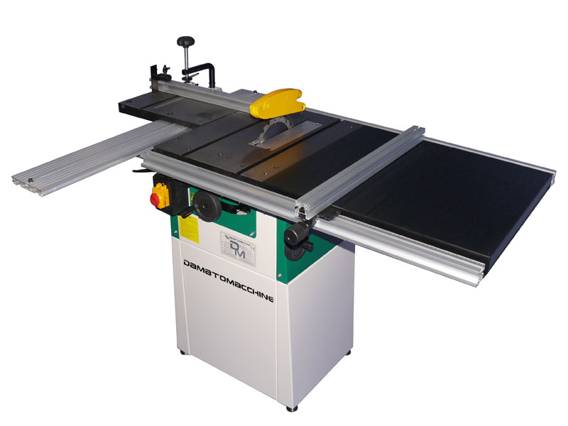 Woodworking table saw Voyager SC1 by Damatomacchine with circular saw Ø 200 mm, shaft speed of 4700 rpm,
