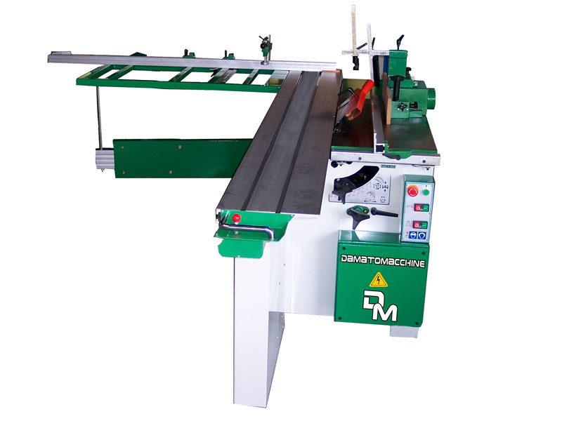 Table saw for wood with carriage 2600 mm, tilt circular saw 315 mm with engraver and independent spindle moulder