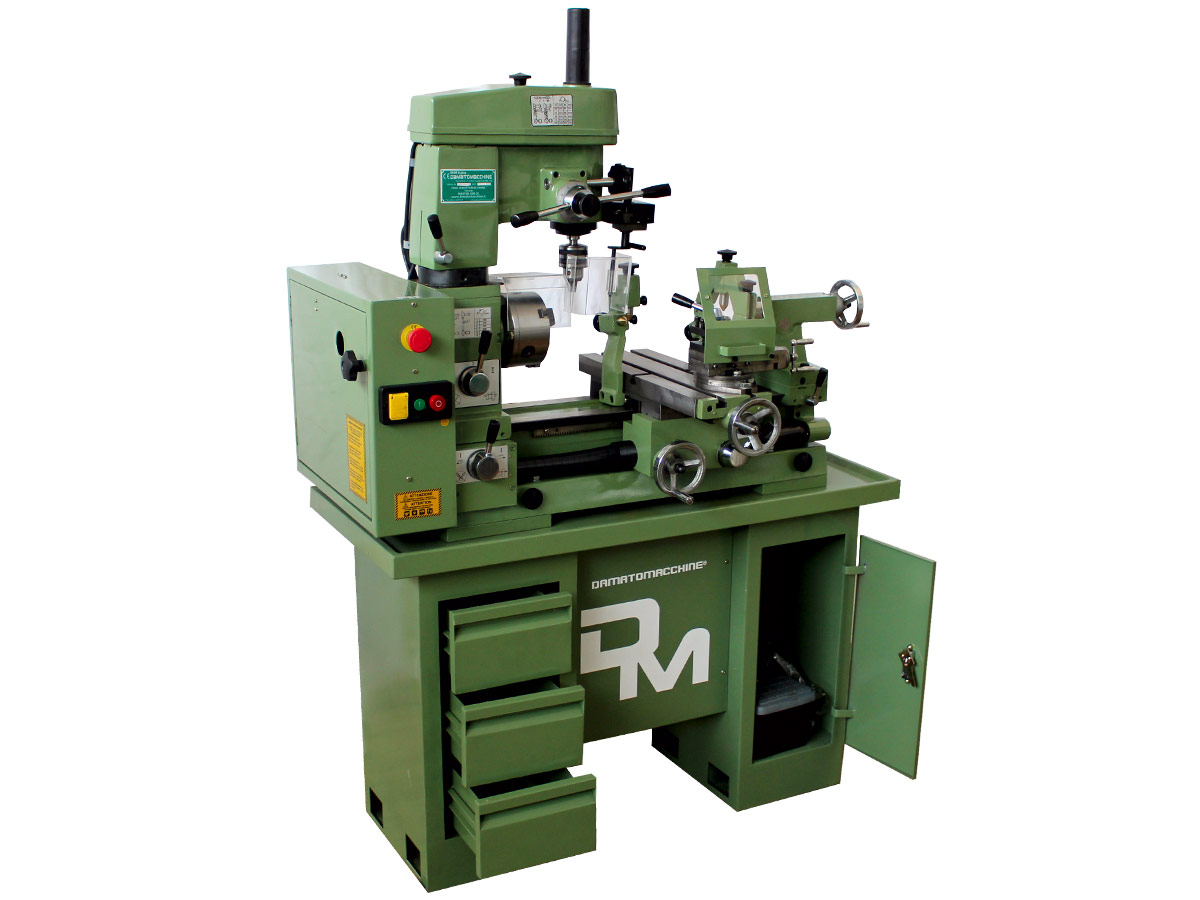 Lathe-Milling-Drilling machine combo Master 500 by damatomacchine