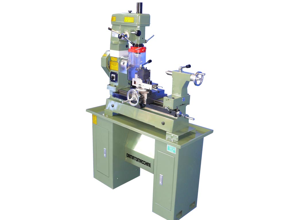 Torno Fresadora Taladro para trabajar metales modelo Master 400.3L Base de Damatomacchine