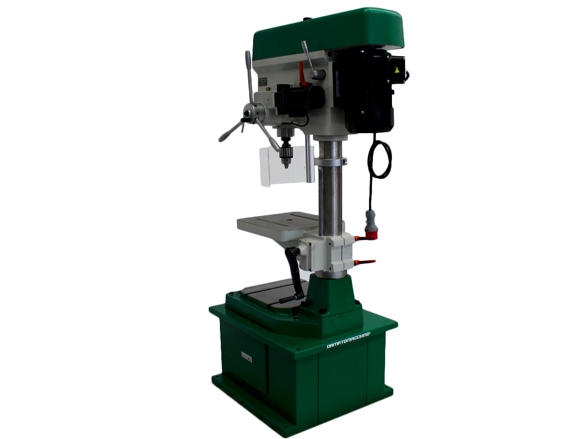 Column drill with integrated automatic milling machine having a maximum drilling capacity of 3.2 mm and a 1.5kW motor