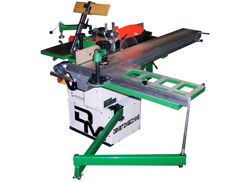 Woodworking combination machine 7 function 
model Discovery Wagon powered by Damatomacchine