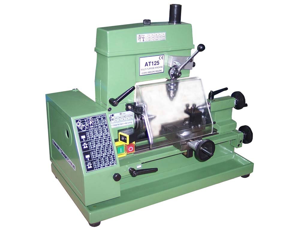 mini lathe with milling and drilling function model master 125 by Damatomacchine