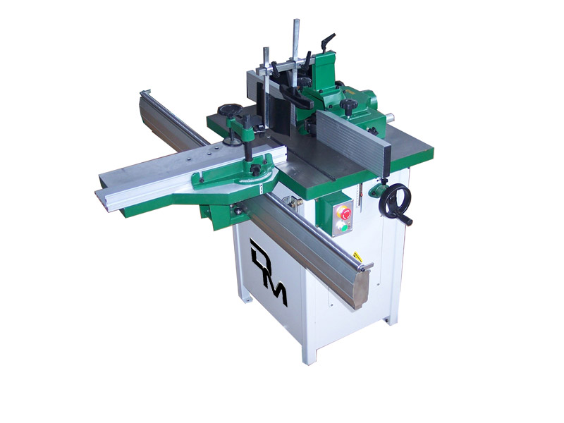 Woodworking spindle moulder with tilt spindle