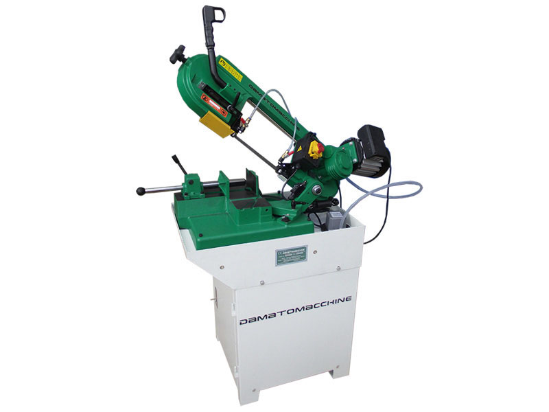 Metal saw with cooling pump, single phase motor 550 W and 13 mm wide blade Band saw for metals GEO4014 Damatomacchine
