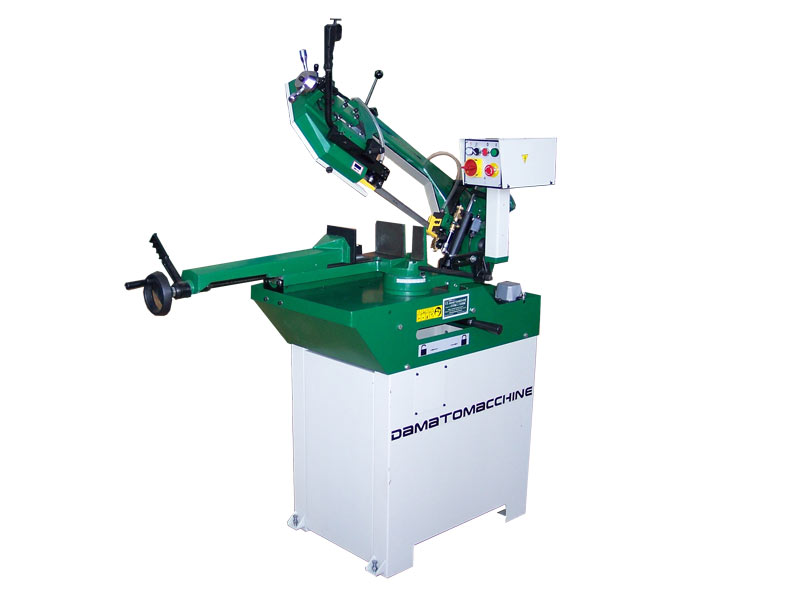 Metal saw with cooling pump and motor 1100 W single or three phase (choice) Band saw for metals Geo 4023 Damatomacchine