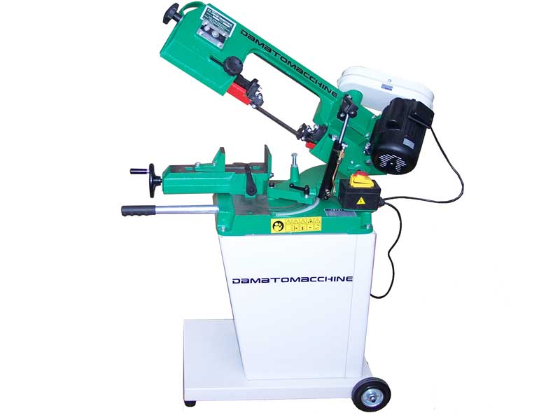 Metal bandsaw with motor monophase 550 W and multiple-speed Band saw for metals GEO 5013 Damatomacchine