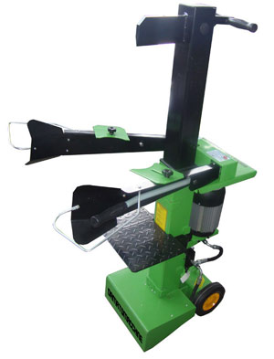 Vertical hydraulic log splitter with power 6 ton and powered by an electric motor 2.2 kW
